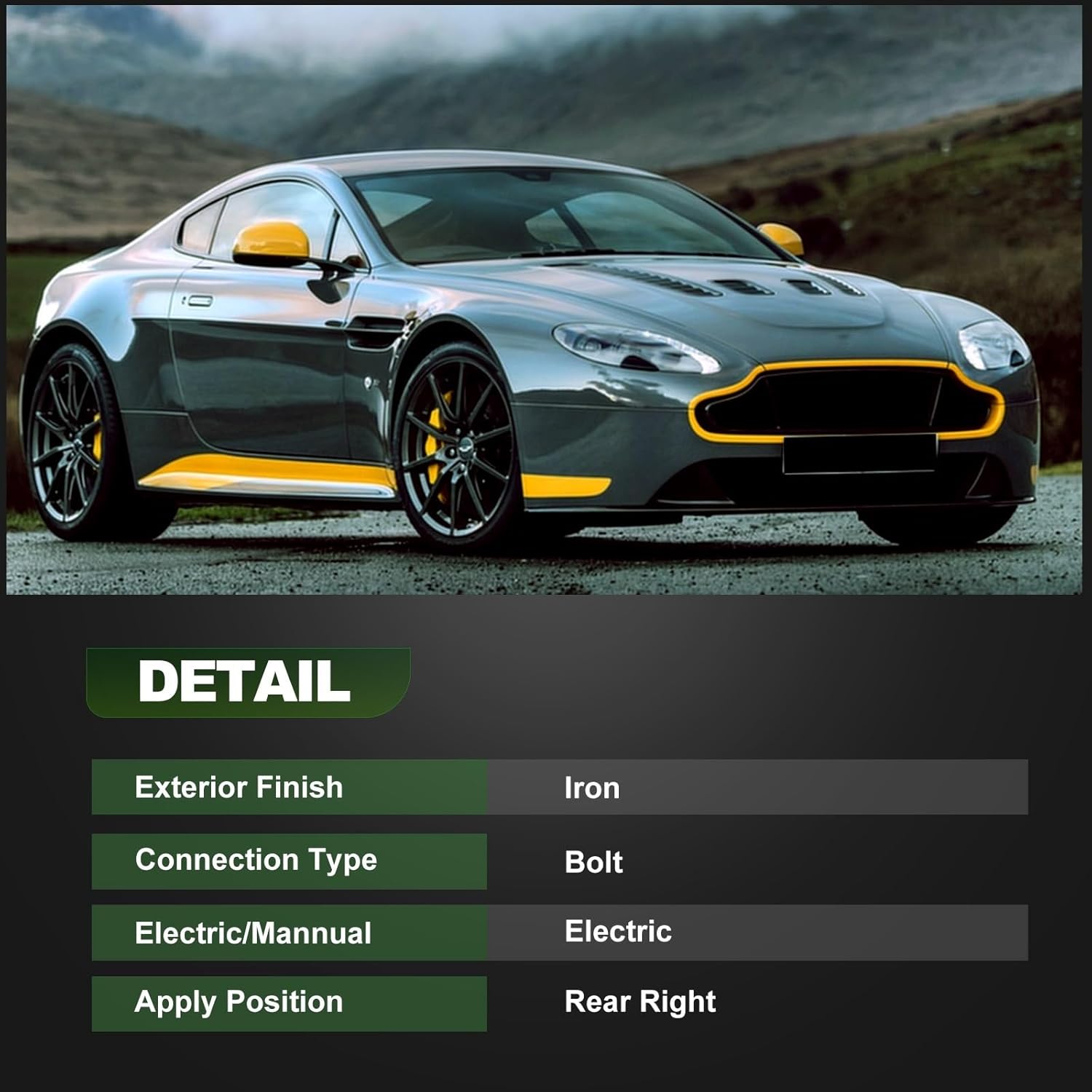 SCITOO 749-000 51358252430 Rear Passenger Side Window Regulator W/o Motor Compatible for BMW 525i 2001-2003