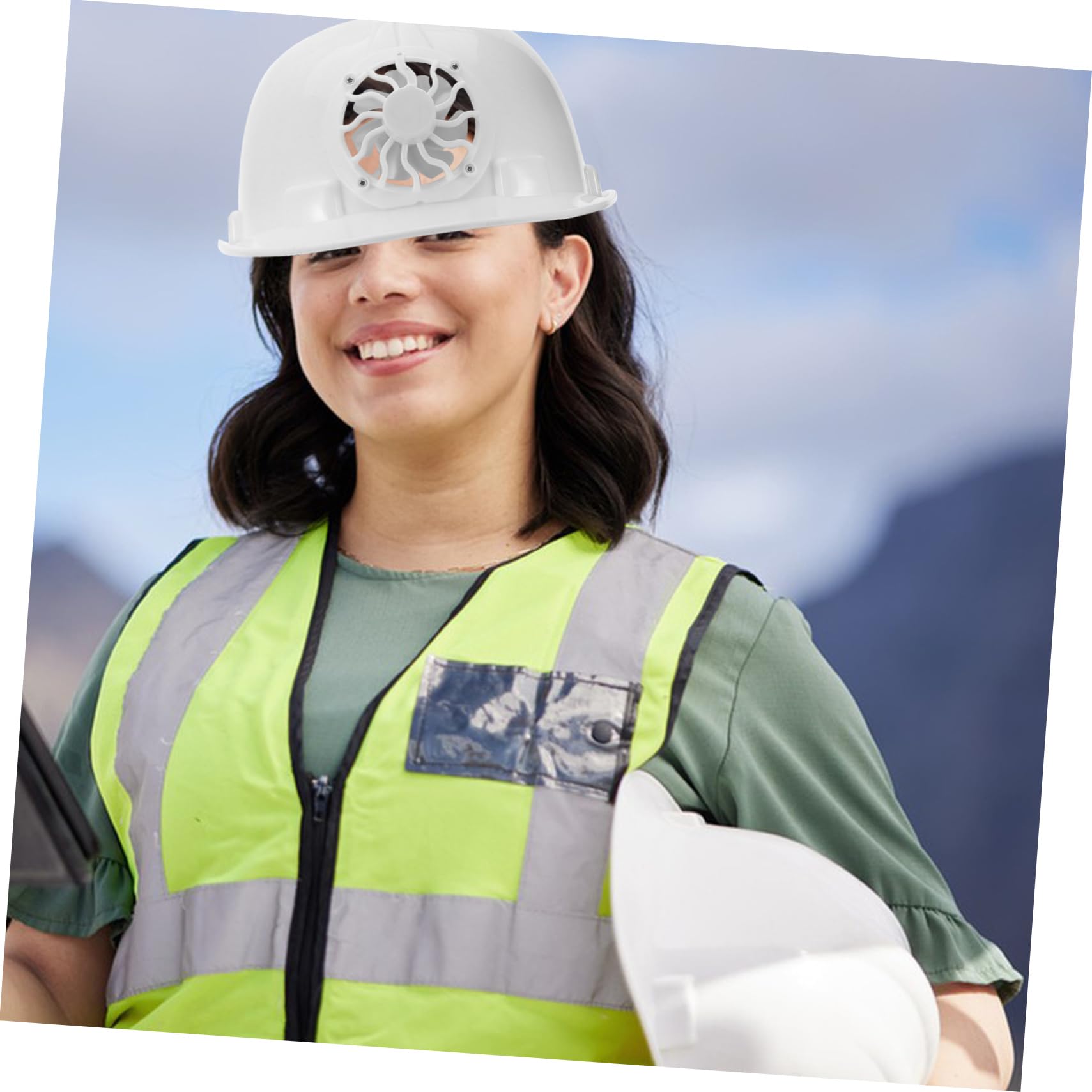 Elmetto Di Sicurezza Solare Con Ventola Integrata Casco Da Costruzione Per Attività All Aperto Protezione Solare e Comfort Design Versatile Per Lavoro e Giardinaggio
