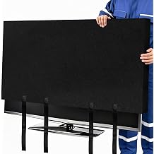 TV Cover for Moving 70-75in Flat Screen TV Moving Box Dust Anti-Scratch TV Moving Covers with Bottom Strap for Pet Scratch or Furniture Protection