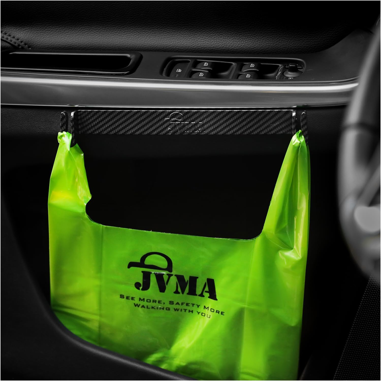 JVMA Center Console Organizer Tray and Car Trash Bag Hook Assembly for Jeep Gladiator JT and Wrangler JL JLU 2026-2018 Accessories