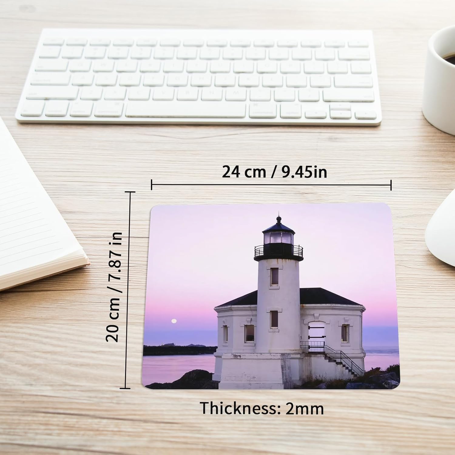30 PCS White Mouse pad for Heat Press Printing, Mousepad for Heat Transfer Crafts Custom Photos Non Slip Bottom 24x20x0.2 CM