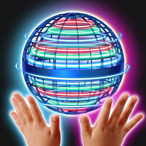 Juguetes ovni de bola de orbe volador  Juguete de globo cósmico Hover Boomerang mágico con mosca giratoria, mini dron para niños, adultos, niños, al