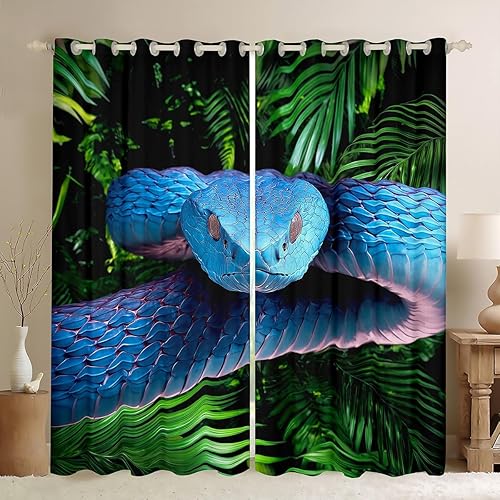 Miniatura 23 de Erosebridal - Cortinas para jugadores estilo gamer, cortinas para ventana con diseño de controlador de juego para niños, adolescentes y jóvenes,