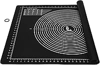 Jumbo 31x24 Non-Slip Silicone Pastry Mat for Dough Rolling, Fondant, Pie Crust, Baking - Folksy Super Kitchen