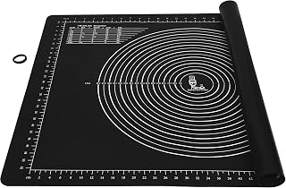 Jumbo 31x24 Non-Slip Silicone Pastry Mat for Dough Rolling, Fondant, Pie Crust, Baking - Folksy Super Kitchen
