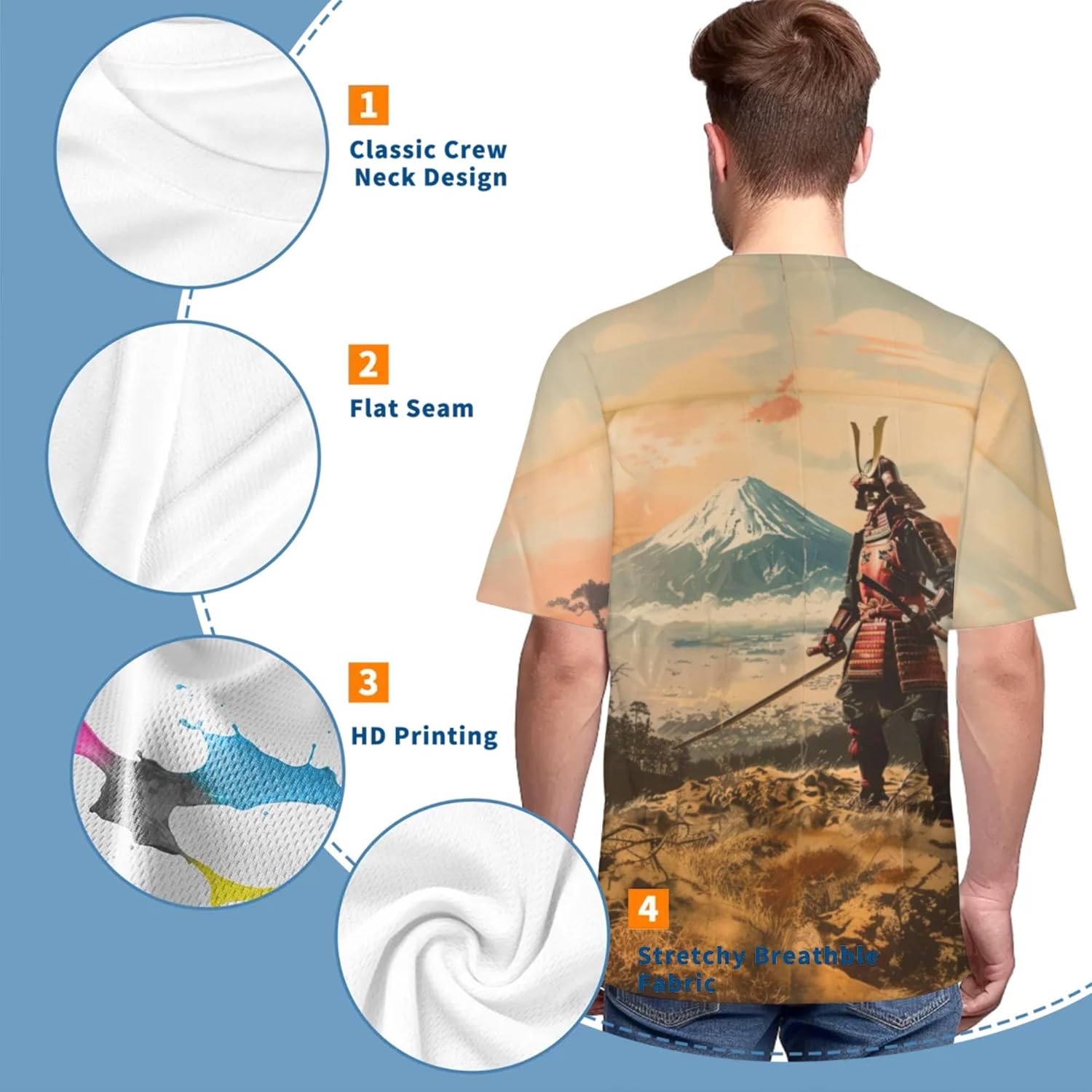3D Pattern Print T-Shirt Breathable Cool Lightweight Flexible Easy to Match Diverse and Stylish - Image 2