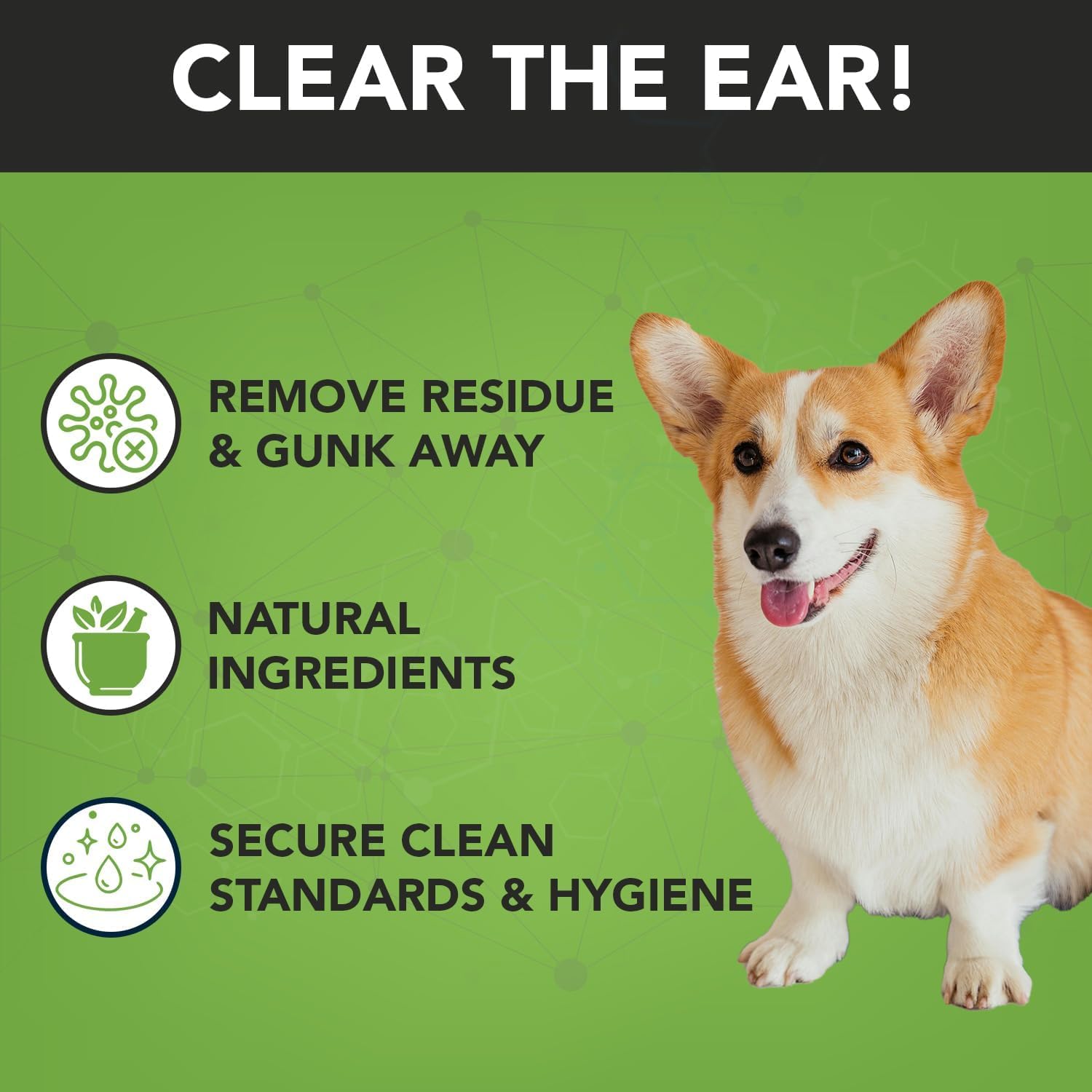NOVEHA 300PCs Dog Ear Cleaner Wipes, Daily Ear Cleaner for Dogs & Cats - Stop Ear Itching with Aloe, Eucalyptus & Witch Hazel Ear Wipes for Dogs - for Odor Control, Dirt and Wax Removal, Unscented - image 2