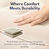 King Koil Luxury Air Mattress 16 Double Bed Beige with Integrated Pump for Home Camping and Guests Luxury Air Mattress Double Height Adjustable Durable