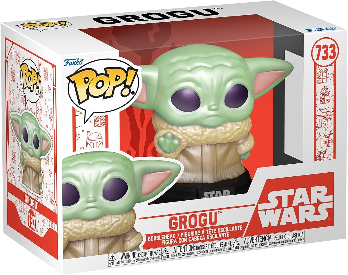 ¡Funko POP! Star Wars: Holiday - Grogu - El Niño - Baby Yoda - Figura de vinilo coleccionable - Idea de regalo - Mercancía oficial - para niños y adultos