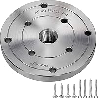 Vista 58 de Placa frontal de torno de madera de acero de 2 pulgadas, placa frontal para torno de madera, placa frontal de torno apta para husillo de 1 pulgada x