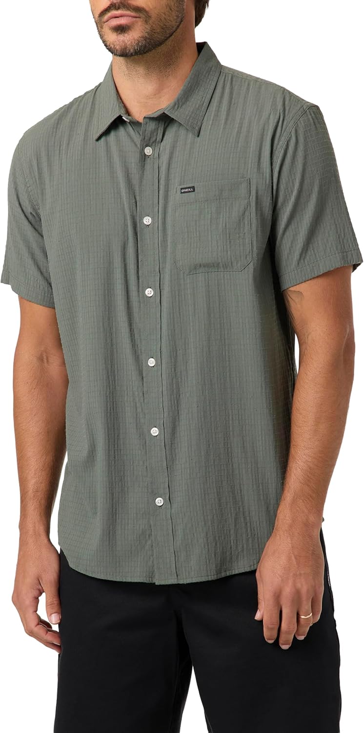O'NEILL Men's TRVLR Perforated Standard Fit Shirt | Breathable, Quick‑Dry Moisture Wicking