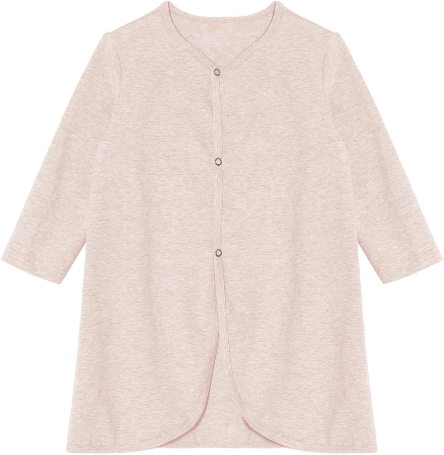 Adaptive Preemie Baby Gown, Long Sleeve Newborn Hospital Gown Easy Access Medical Infant Romper for NICU