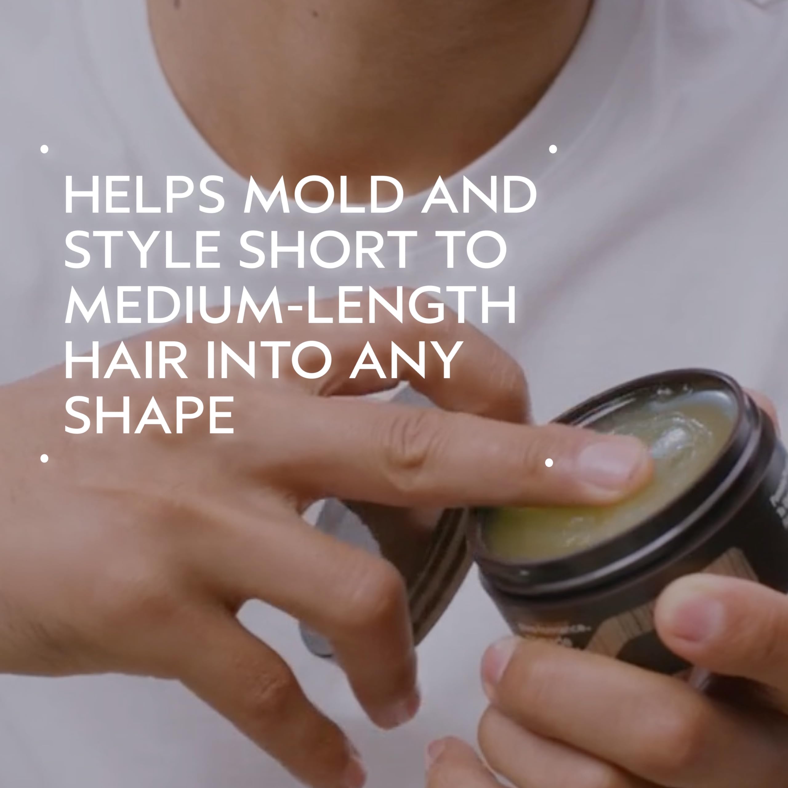 Aveda Men Pure-Formance Pomade | Strong Hold Hair Pomade | Non-Greasy Formula | Water-Based | Mold and Style Short to Medium-Length Hair, 2.5 Ounce