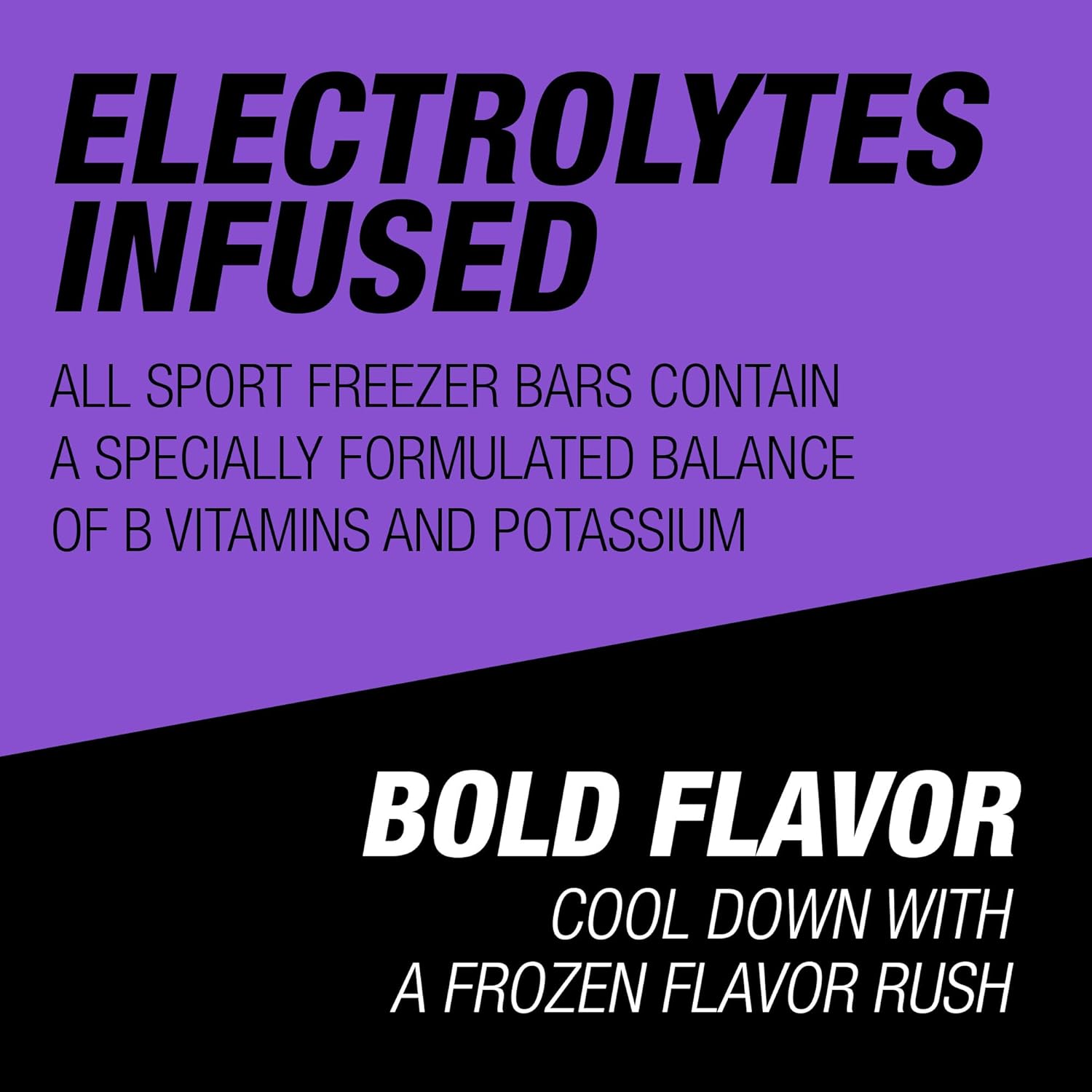 All Sport Freezer Pops, Giant Sized 3oz, 144 CT, Refreshing Ice Pops with Electrolytes, B Vitamins & Potassium –Blue Raz Ice, Lemon Lime, Fruit Punch & Orange