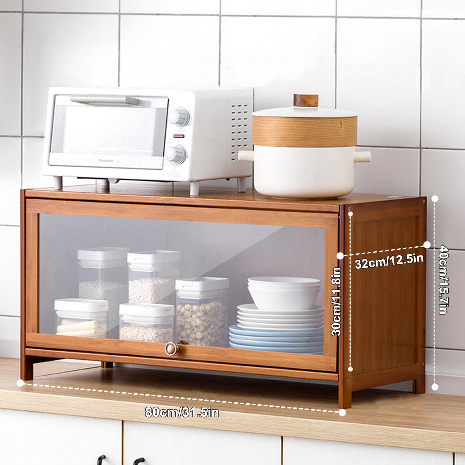 Amazon｜AVFORA 家具 収納 キッチン収納 食器棚 キッチンストッカー 