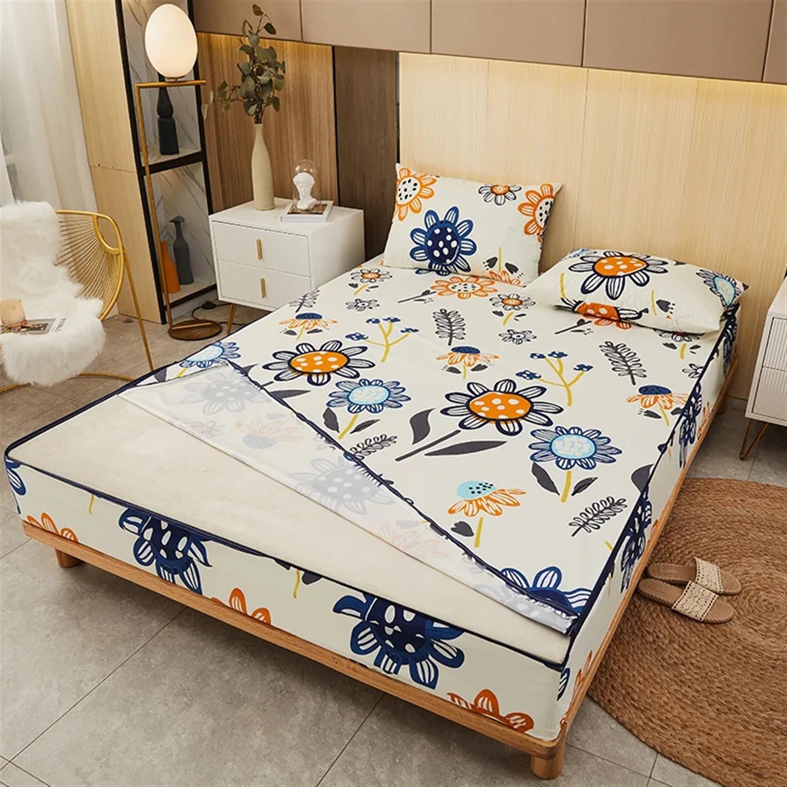 Protector Colchon Impermeable Funda de Cama Impermeable