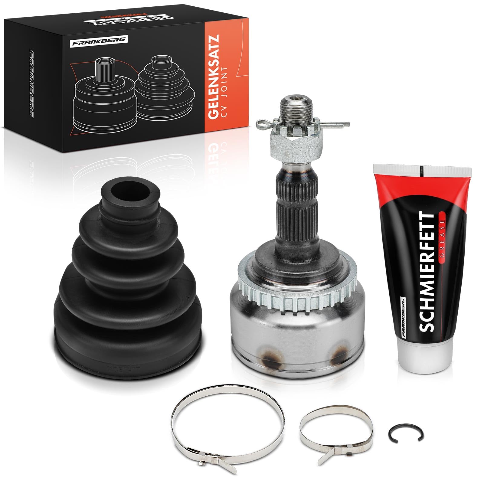 Frankberg Kit de junta homocinética del lado de la rueda delantera 374387 | Compatible con Astra G Caravan T98, Vectra B Caravan J96, Zafira A MPV T98, Vectra B J96, Vectra B CC J96, Astra G CC T98