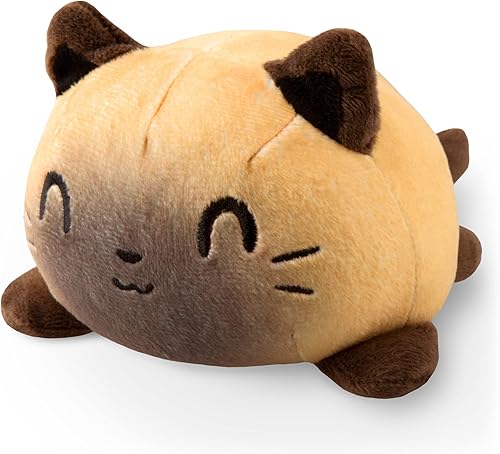 Miniatura 16 de TeeTurtle - Peluche reversible original de gato, gato sirena, bonitos animales de peluche sensoriales que muestran tu estado de ánimo Mercat azul +