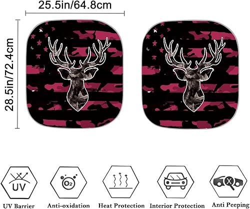 Miniatura 2 de FKELYI 2 piezas Golden Retriever - Parasol para ventana delantera con estampado de perro, bloquea los rayos UV, protector contra el deslumbramiento