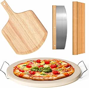 5 PCS Round Pizza Stone Set, 13