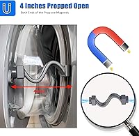 Vista 5 de Magoog Accesorio para puerta de lavadora, "más corto, ahorro de espacio", accesorio compacto para puerta de arandela de carga frontal, mantiene