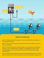 Vista 6 de COLOER Luces subacuáticas de latón (bronce) 4 unidades con bombilla LED MR16 de 12 V, luces de fuente de bajo voltaje, IP68, impermeable, cobre