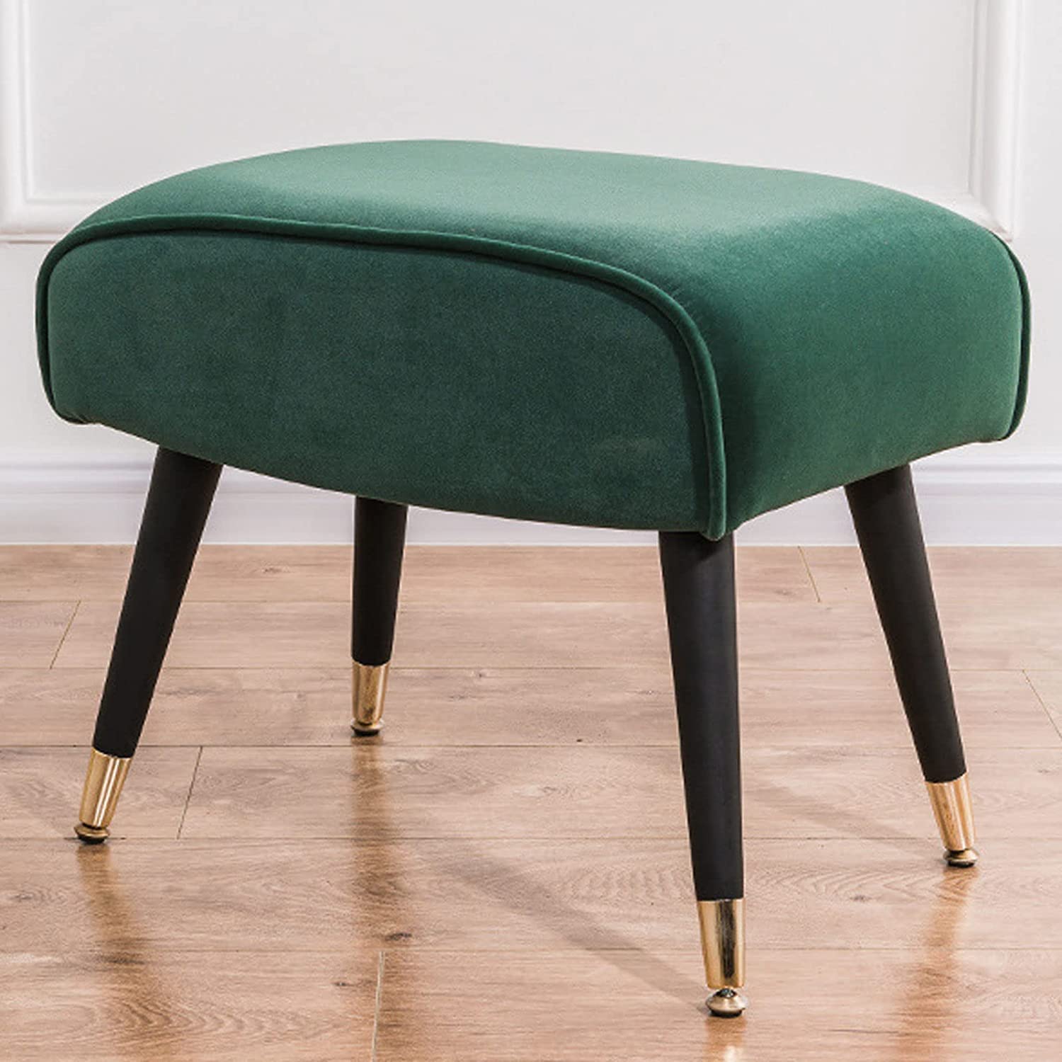 Tabouret repose-pieds en flanelle moderne avec pieds détachables rectangulaire A-20.5