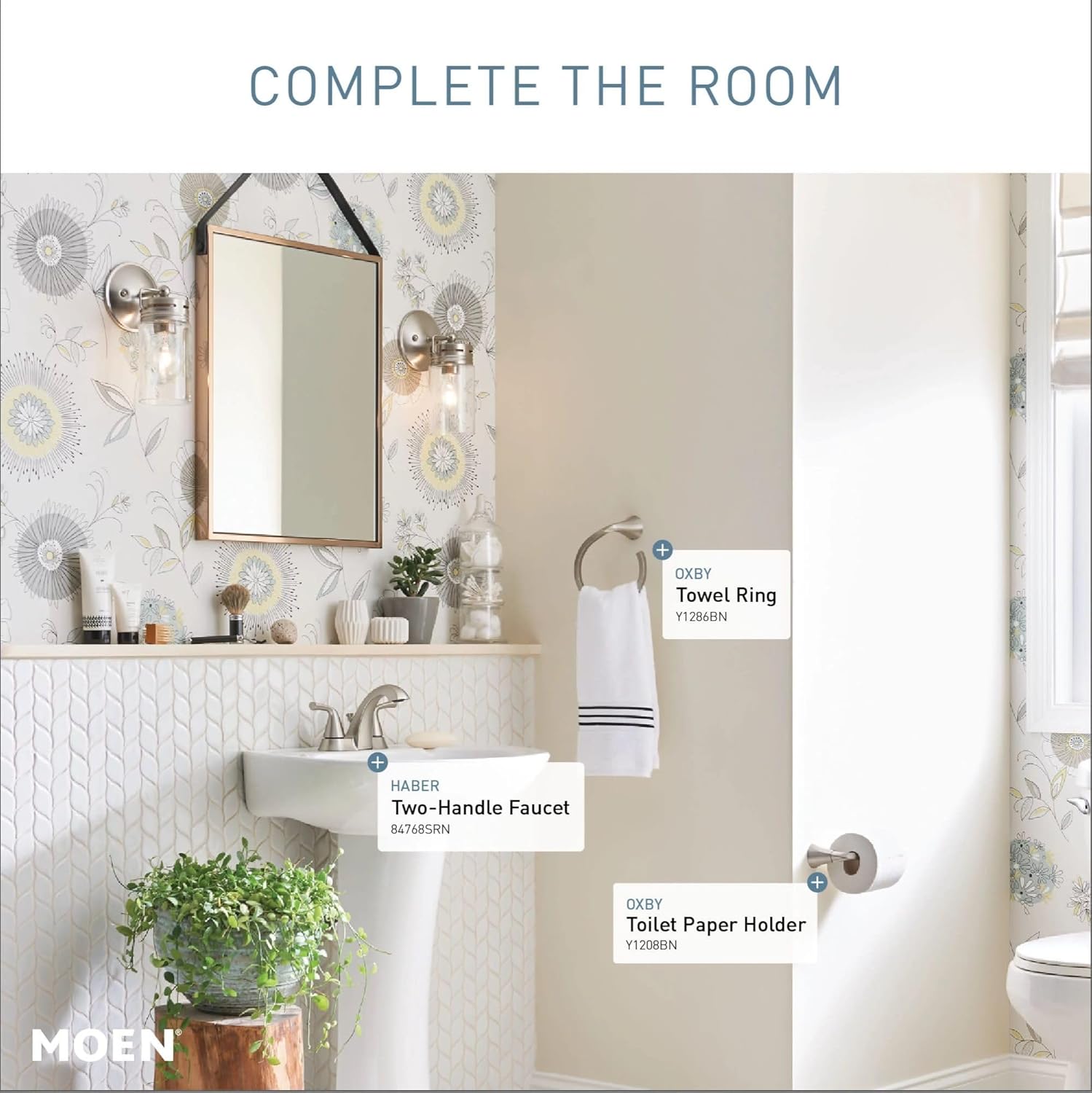 Moen Y1286BN Towel Ring