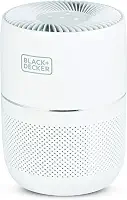BLACK+DECKER purificador de ar de mesa black + decker sistema de filtragem de 3 estágios - purificador de ar hepa para casa, branco
