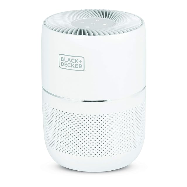 BLACK DECKER Tabletop Air Purifier HEPA Air Purifier for Rooms Up To 435 Sq Ft per 5 Air