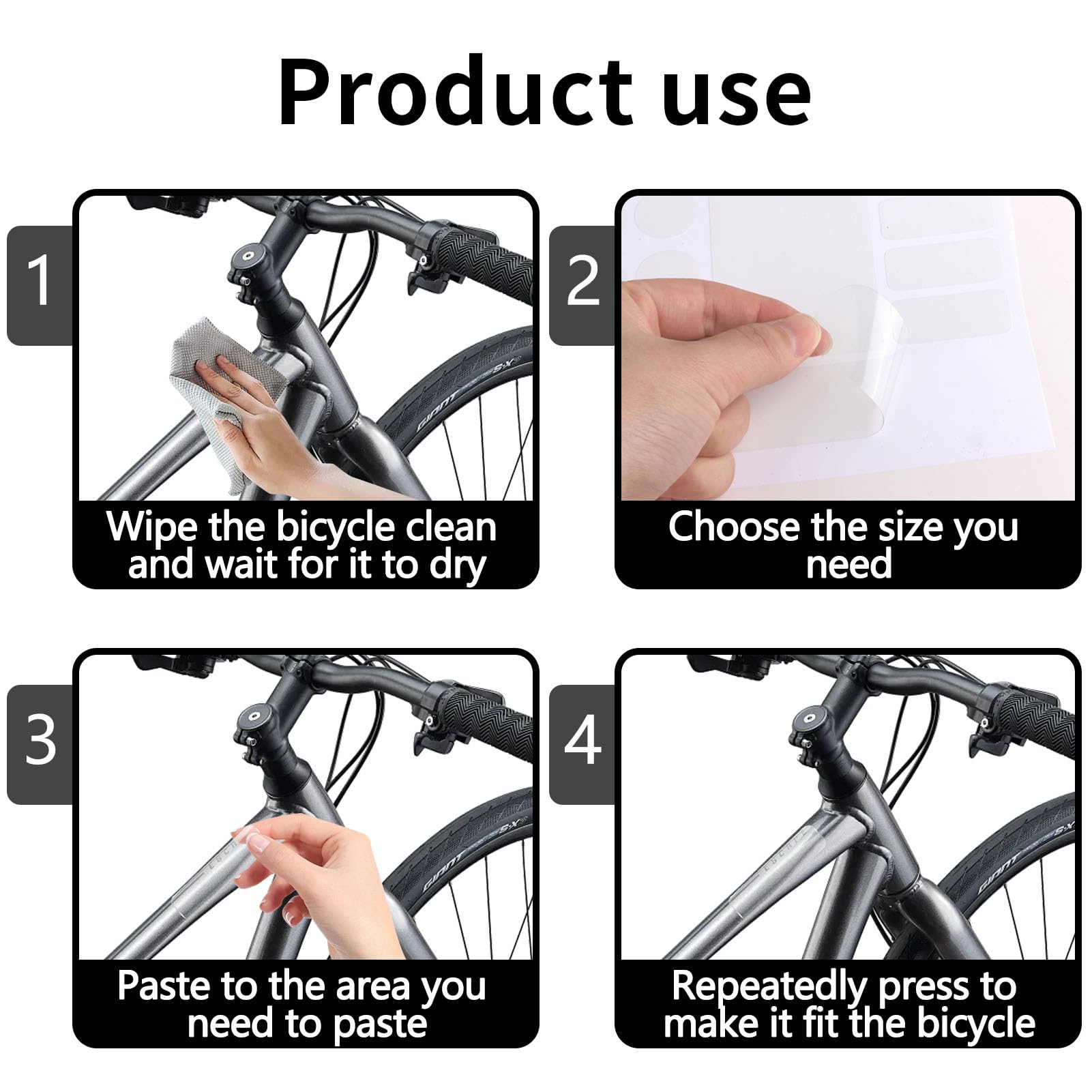 Protezione Telaio MTB In PVC + 3M - Adesivo Antigraffio Trasparente Opaco Per Bici