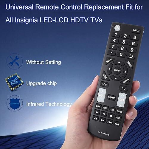 Miniatura 4 de Reemplazo universal de control remoto apto para todos los televisores Insignia LED-LCD HDTV