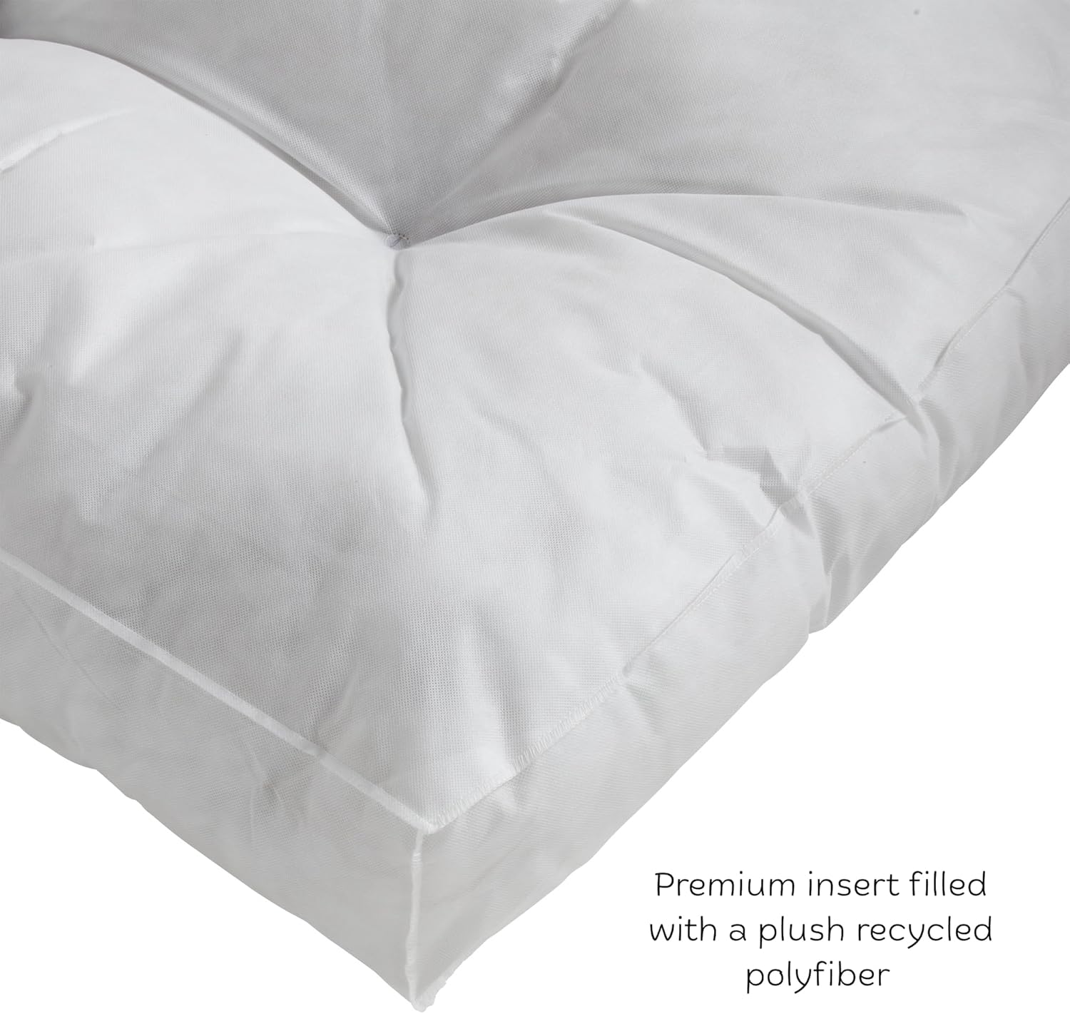 Buster Reversible Rectangle Pillow Style Dog Bed, Beige, Small (36 x 24 in.)