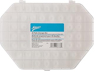 Ateco Tube Storage Box, 49-Compartments for Small & Medium Decorating Tubes