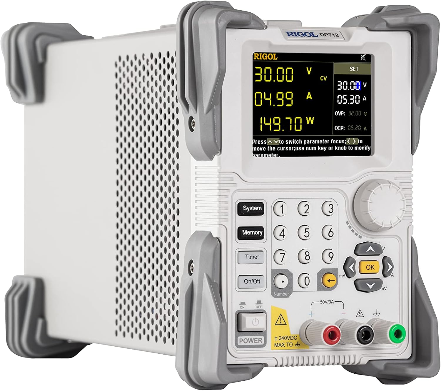 Rigol DP712 Programmable Linear Dc Power Supply,1 Channel,150W Total Power,Maximum Output Range 50V/3A