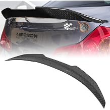 AeroBon Real Carbon Fiber Honeycomb Weave Trunk Spoiler Compatible with 2007-2014 Infiniti G35, G37, G25, Q40 4-Door Sedan Spoiler H Style High Kick