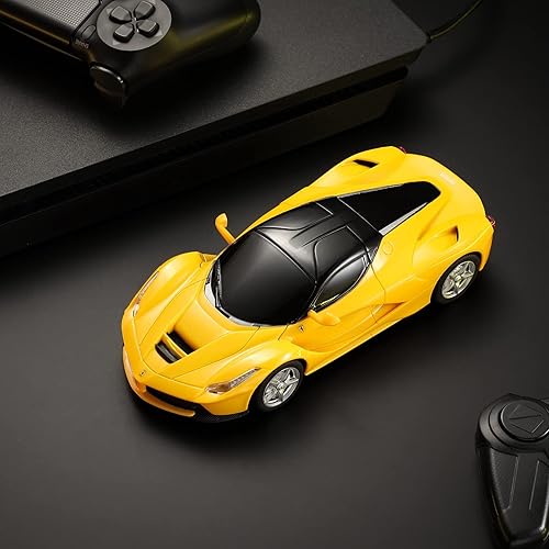 Miniatura 7 de SainSmart Jr. Paquete de coche Rastar Lamborghini con coche Ferrari, color amarillo
