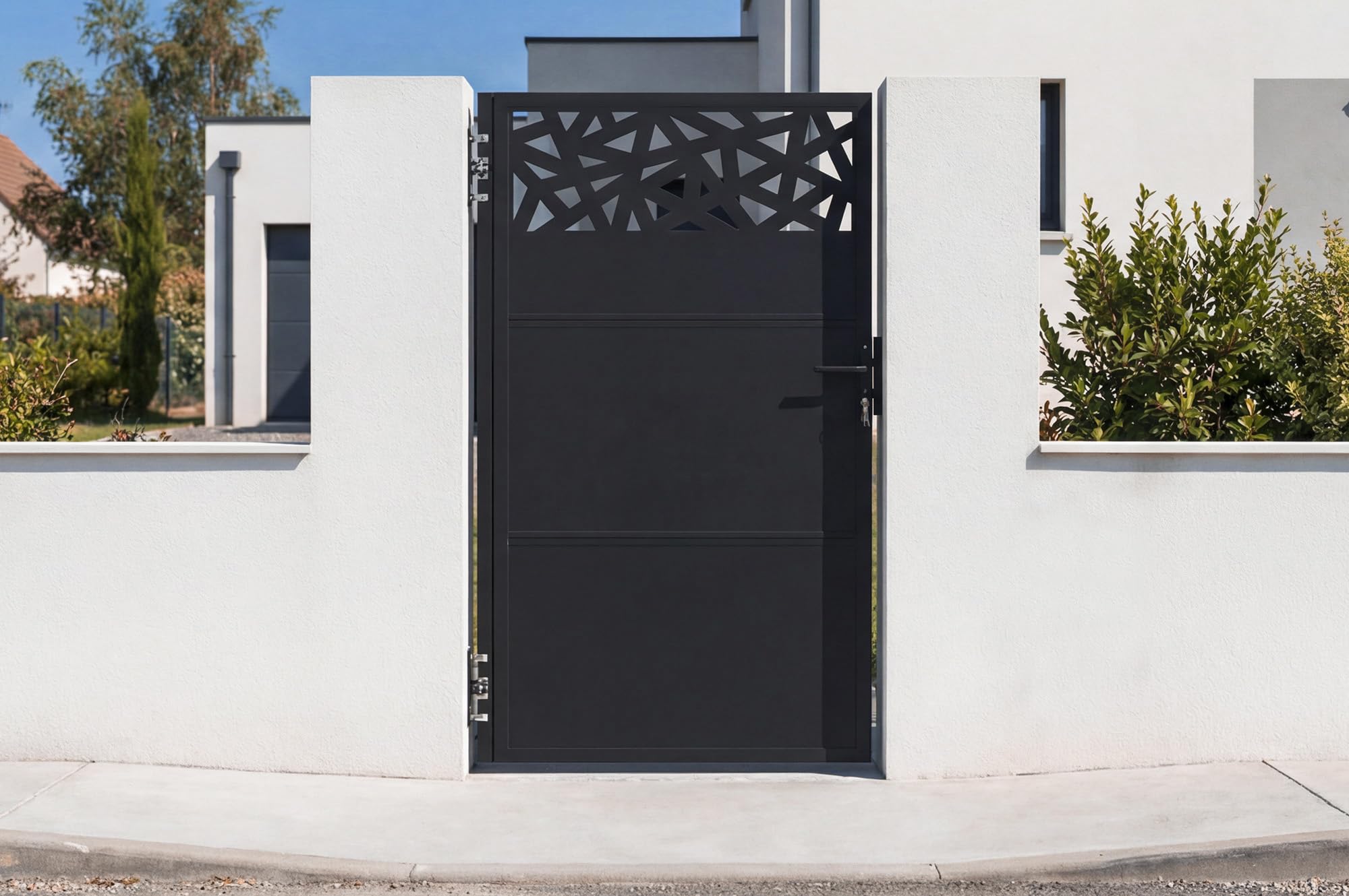Casanoov Portillon acier 1m NALI RUIVO H.180cm noir mat