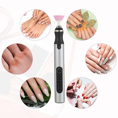 Miniatura 6 de VOCOSTE Kit de taladro de uñas eléctrico inalámbrico, máquina de taladro de uñas de 18000 RPM, taladro de uñas portátil para manicura en el hogar,