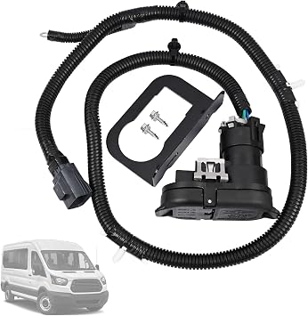 Trailer Tow Rear Bumper Hitch Wiring Connector Harness Kit Compatible with Ford Transit 150 250 350 Transit-350 HD Vans 2015 2016 2017 2018 2019 Replace CK4T-13B576-KE