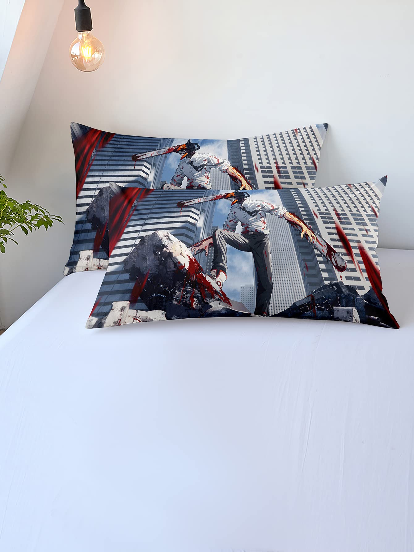 Amazon.co.jp: HEIMAO チェンソーマン 布団カバー 3点セット デンジ