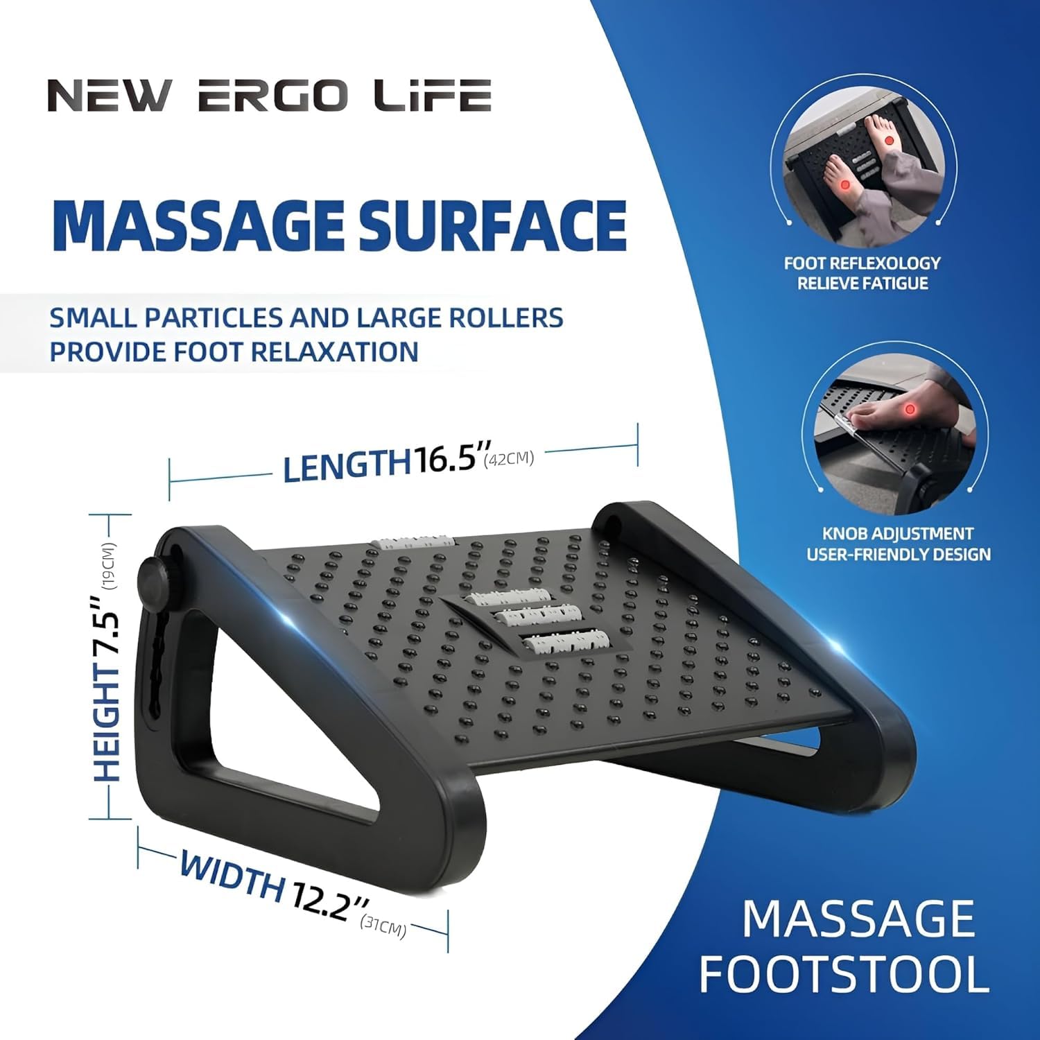 Arj Foot Rest Adjustable Foot for Office Chair/Argonomic Footrest Desk/Foot Massage Roller/Foot Stool/Foot Stool/Foot Rests/Foot Rests/6 Heights Leg Relaxing Stool Arj Foot Rest Adjustable Foot for Office Chair/Argonomic Footrest Desk/Foot Massage Roller/Foot Stool/Foot Stool/Foot Rests/Foot Rests/6 Heights Leg Relaxing Stool