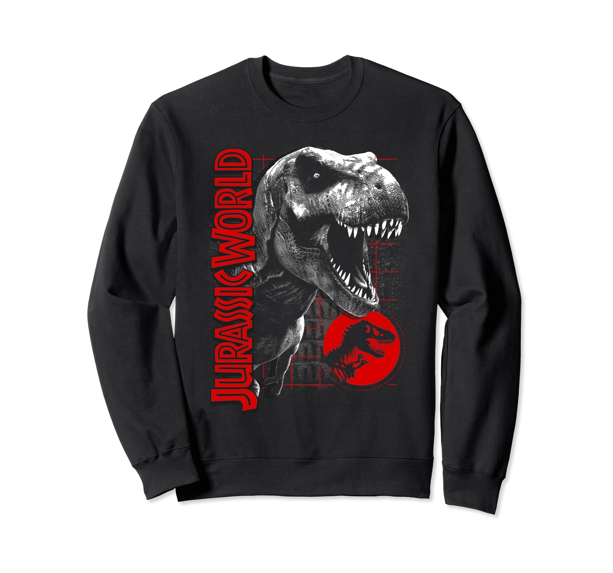 Sweatshirt Jurassic World T-Rex Grid Logo vêtement dinosaure - 3