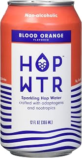 Blood Orange Sparkling Hop Water, 12 FZ