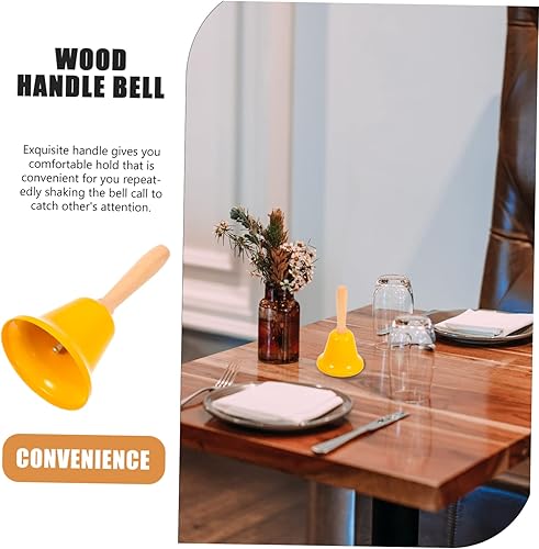 Miniatura 6 de TEHAUX 4 campanas de Navidad decorativas para decoración al aire libre, campanas de música, campanas de cena para el interior del aula, campanas de