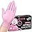 SwiftGrip Pink Nitrile Gloves, 3-mil, Industrial Gloves Disposable Latex Free, for Cleaning & Esthetician, Rubber Powder-Free, 100-ct Box (Large)