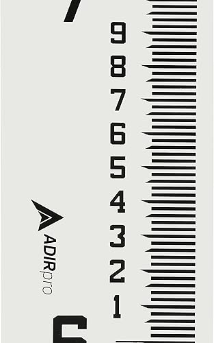 Vista 60 de AdirPro Medidor de flujo de 4 pulgadas de ancho, medidor de profundidad de agua de fibra de vidrio resistente, medidores de flujo