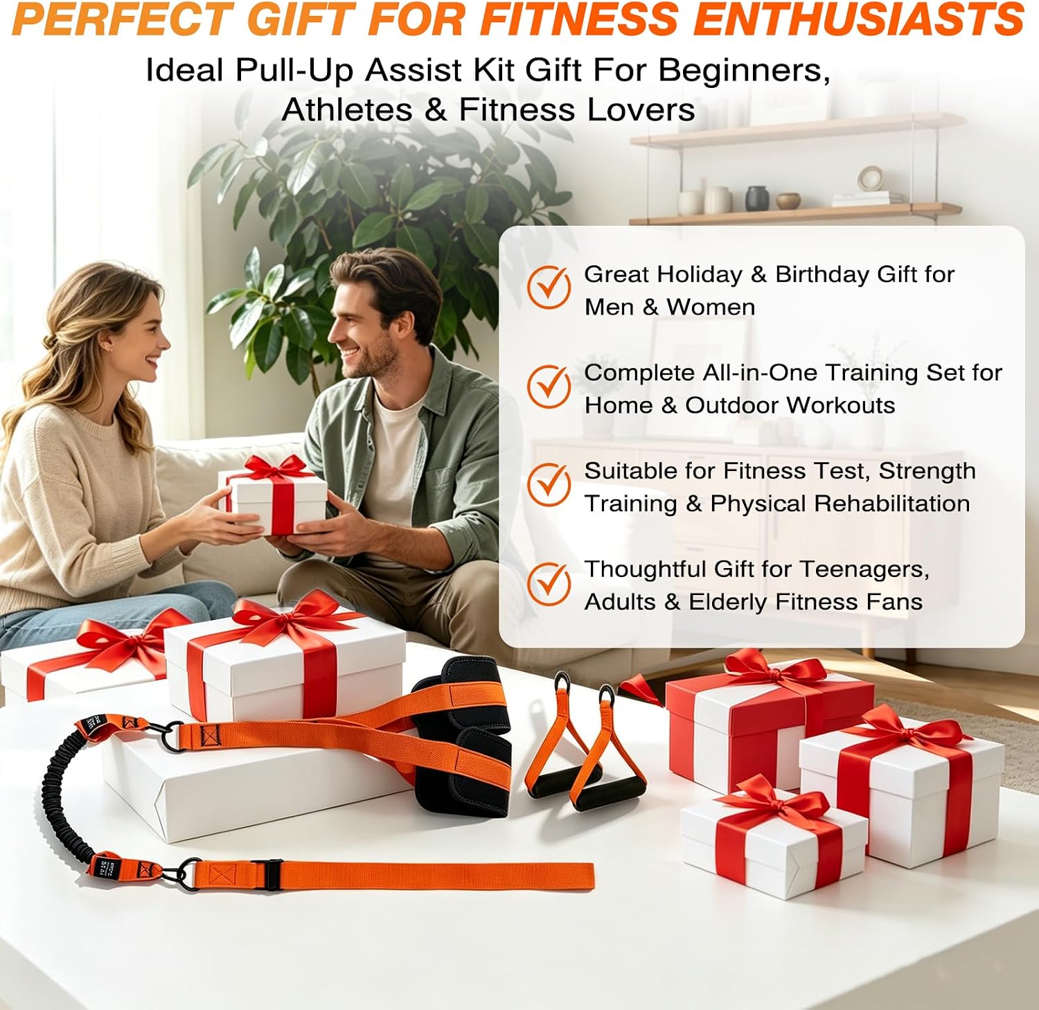 Pull Up Assistance Bands, 75-225 lbs Adjustable Resistance | 75-225 lbs adjustable resistance bands provide assistance for pull ups, strength training and progressive workouts.