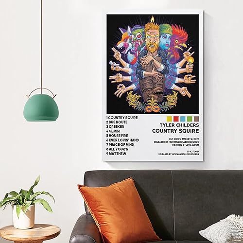 Miniatura 4 de Tyler Childers - Póster de Squire Country Squire para habitación, póster estético para habitación, arte de pared para dormitorio, 12 x 18 pulgadas