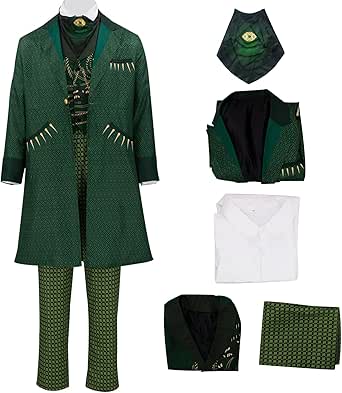 Amazon.com: Pmnoyal Wizard Costume Adult Ruler Witch Full Suit Men ...